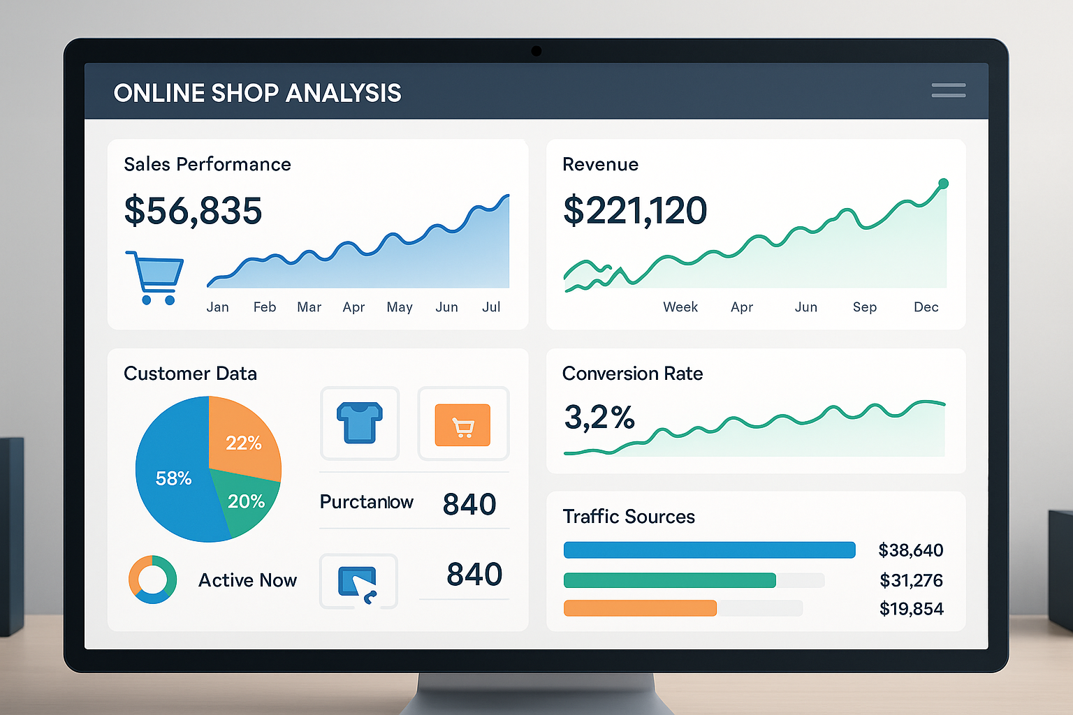 image of a online shop analysis